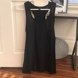 Silk Ann Taylor sleeveless racerback blouse